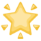 Glowing Star emoji on Facebook